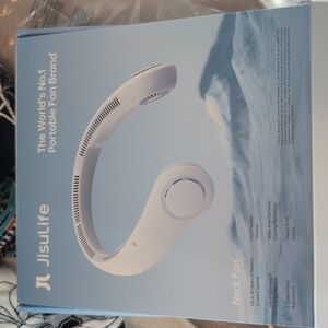 Portable Neck Fan, Adjustable Size, 5 Speed, White